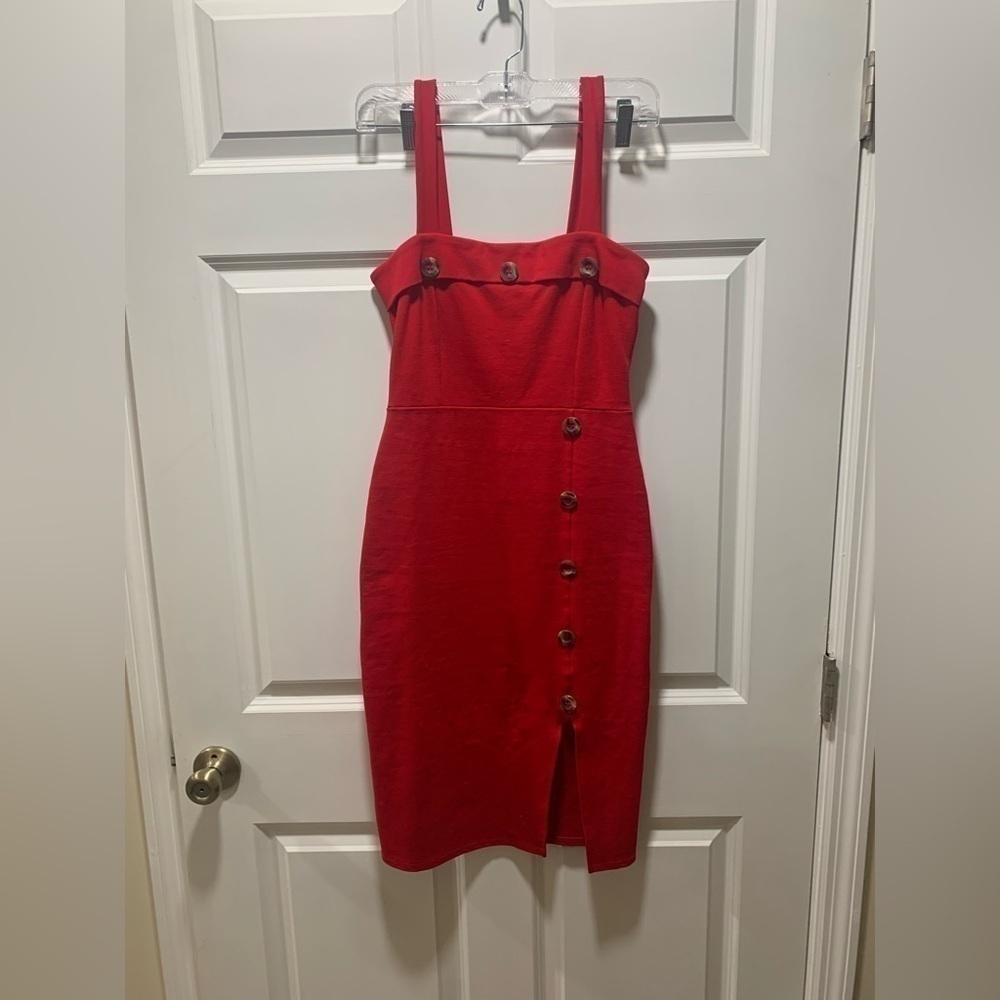 Shine star red dress